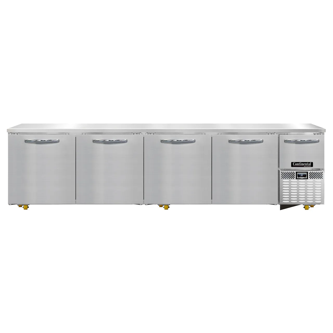Continental Refrigerator RA118N-U 118" Undercounter Refrigerator w/ 4 full & 1 Half Doors