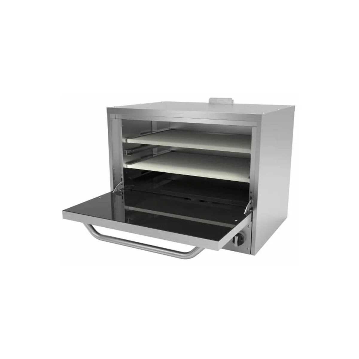 Asber AEPO-36-S 36"W Gas Countertop Pizza Oven with Ceramic Stones