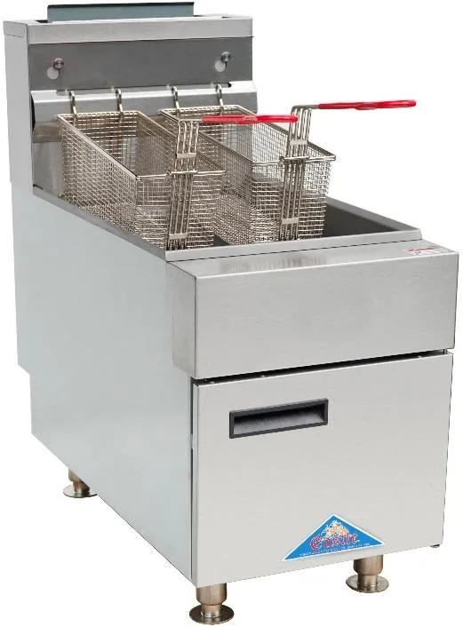 Comstock-Castle CCGTF-35-P 15" Countertop Full Pot LP Gas Fryer w/ 35 Lbs, 66.000 BTU