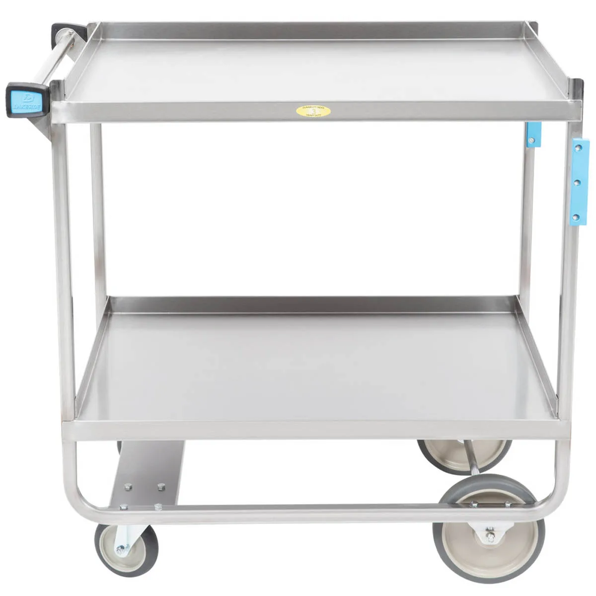 Lakeside 743 Stainless Steel 2 Shelf Utility Cart w/ Shelf Size 33" x 21" - 700 lb. Capacity