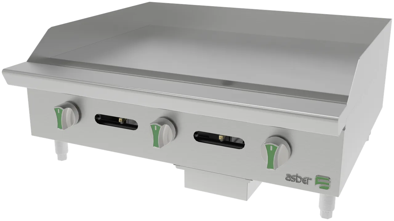 Asber AEMG 36 EM Countertop Gas Griddle / Hotplate