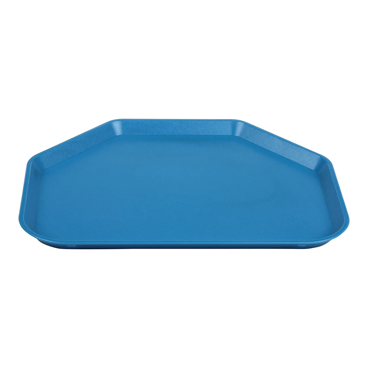 Cambro 1418TRCW168 Trapezoid Tray, 14" x 18", Blue Polycarbonate, Stacking Lugs, NSF, Made in USA