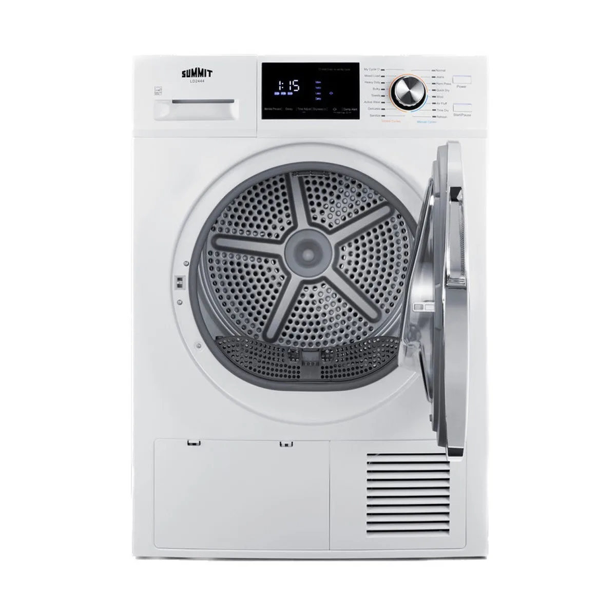 Summit LD2444 Front-Loading Heat Pump Dryer, 24" Wide Slim-Fitting Design