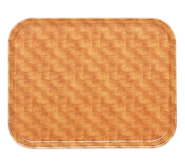 Cambro 1826302 Rectangular Tray, 17-7/8" x 25-3/4" Fiberglass, Wood Color, NSF, Dishwasher Safe