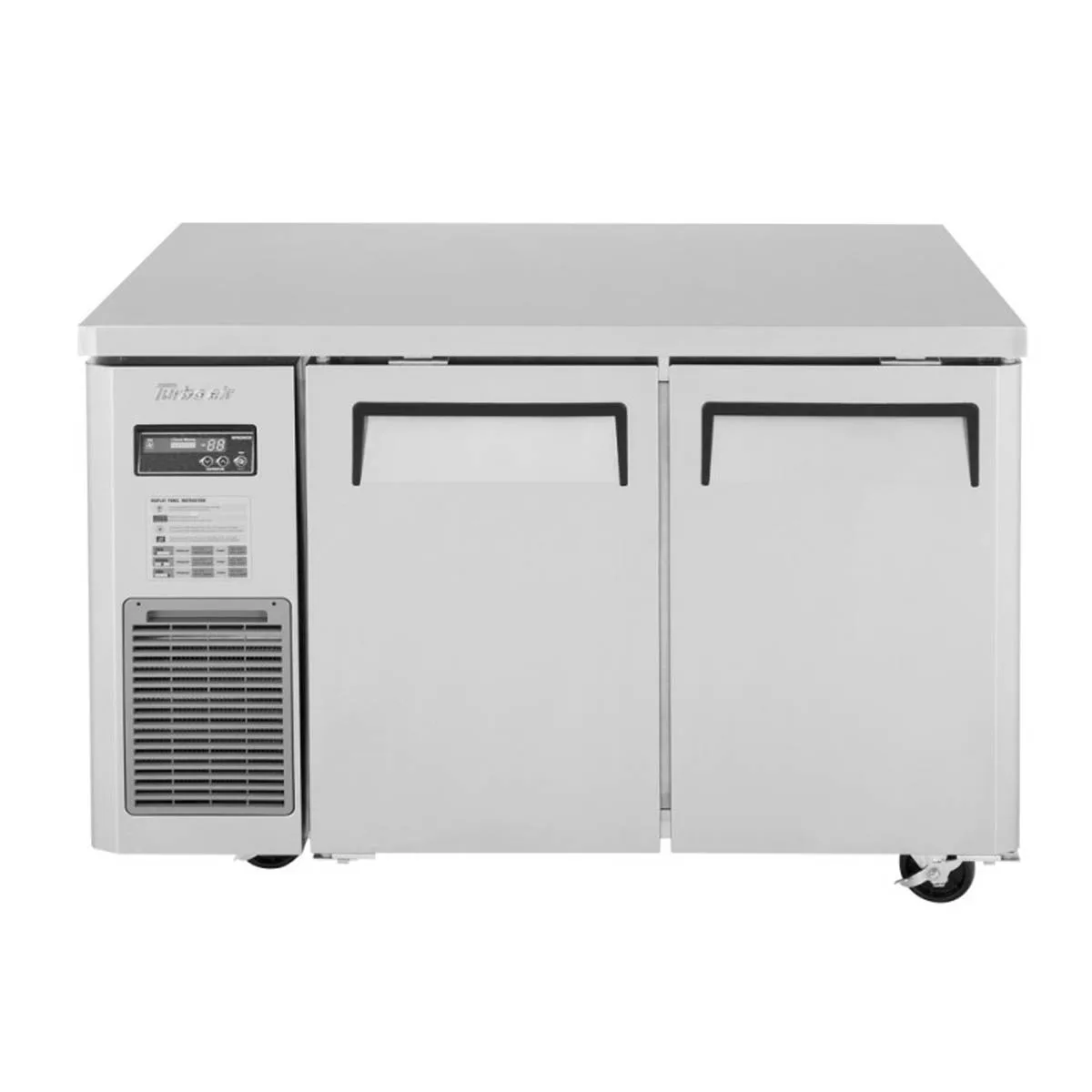 Turbo Air JUR-48S-N6 47" 2-Door Undercounter Refrigerator, Stainless Steel, 8.27 cu ft., Air Intake