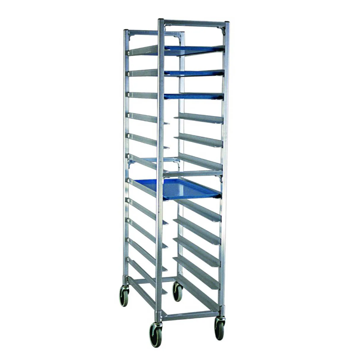 New Age 1347 End Load Mobile Platter Rack w/ 12 Platter Capacity
