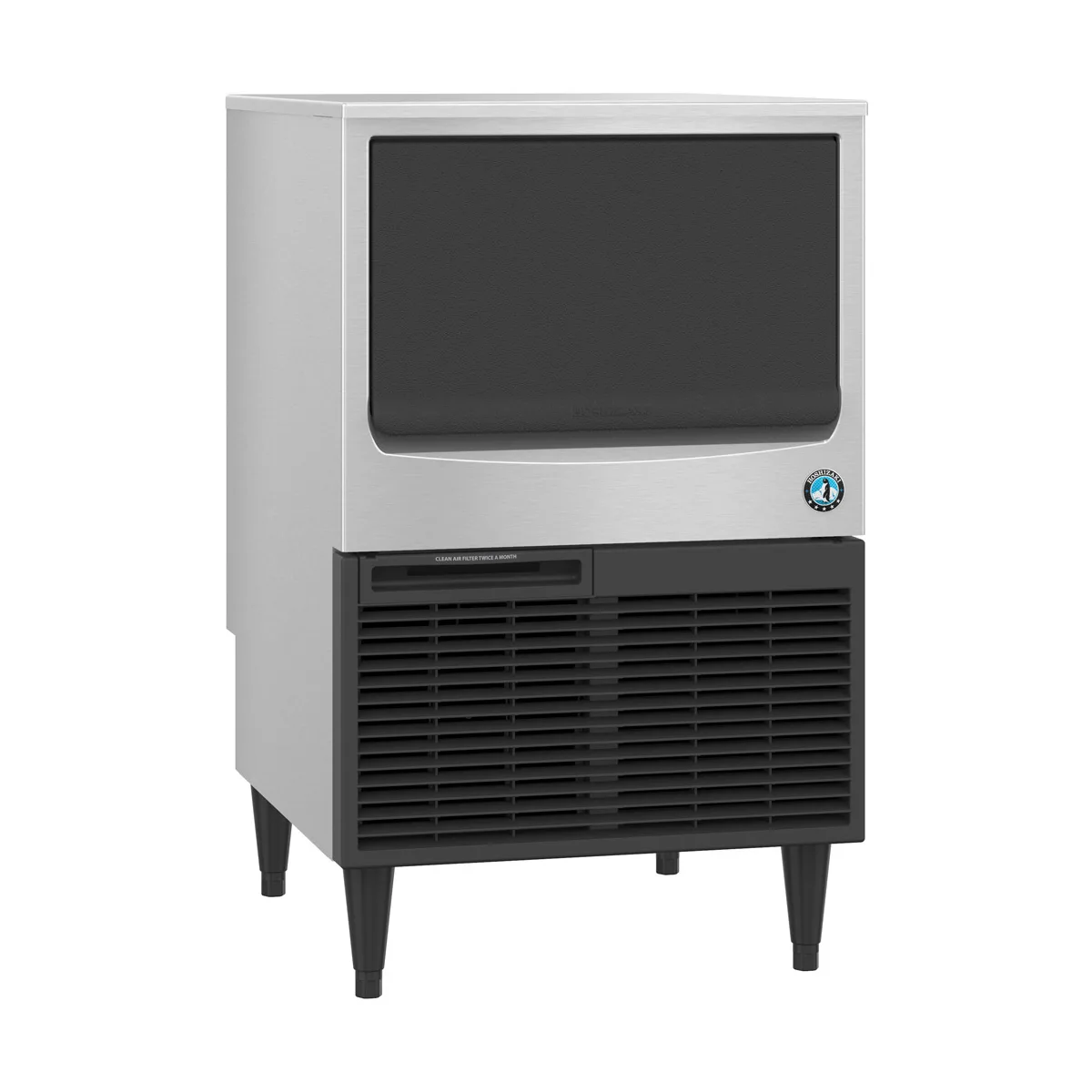 Hoshizaki KM-116BAJ 24" Air Cooled Crescent 125 lb Undercounter Ice Machine with 53 lb Bin