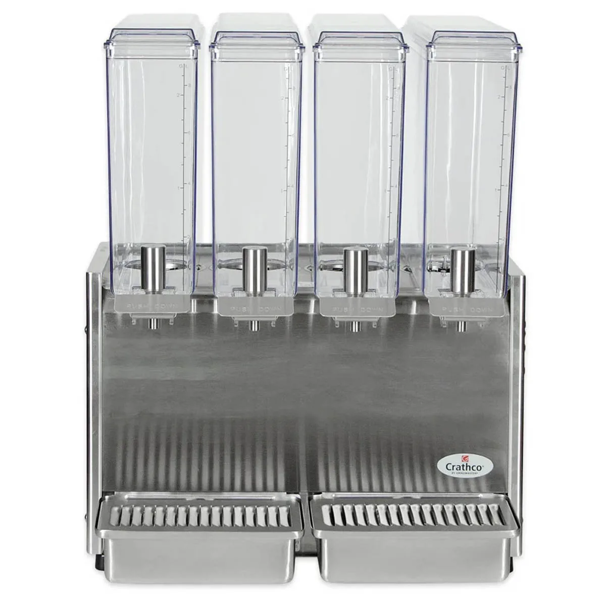 Crathco E49-3 Classic Bubbler® Beverage Dispenser with 4 Bowls / Agitator - 2.4 Gal (each) - 720W