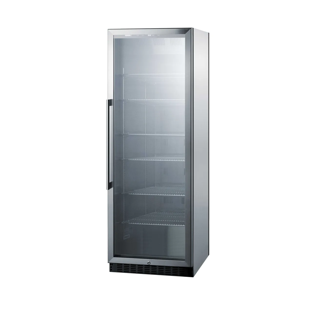 Summit SCR1401CSS 24" Beverage Center w/ Right Hinged Glass Door, Stainless Steel, 12.6 cu. ft.