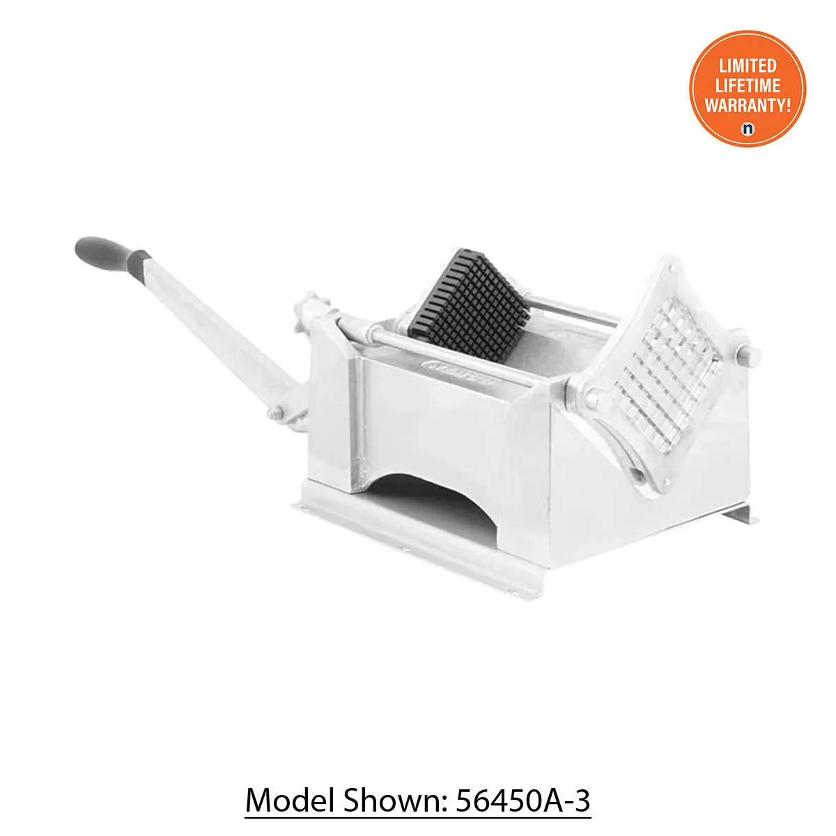 Nemco 56450A-3D FryKutter – 1/2" Square Cut, Alu, Black Block, 300‑Series Stainless Blades, D‑Handle, Fry Cutter