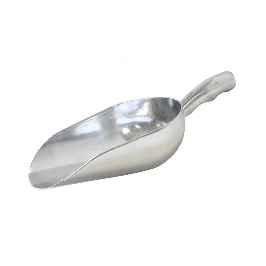 Omcan USA 27680 Ice Scoop – 12 Oz, Round Bottom, Solid Aluminum Construction