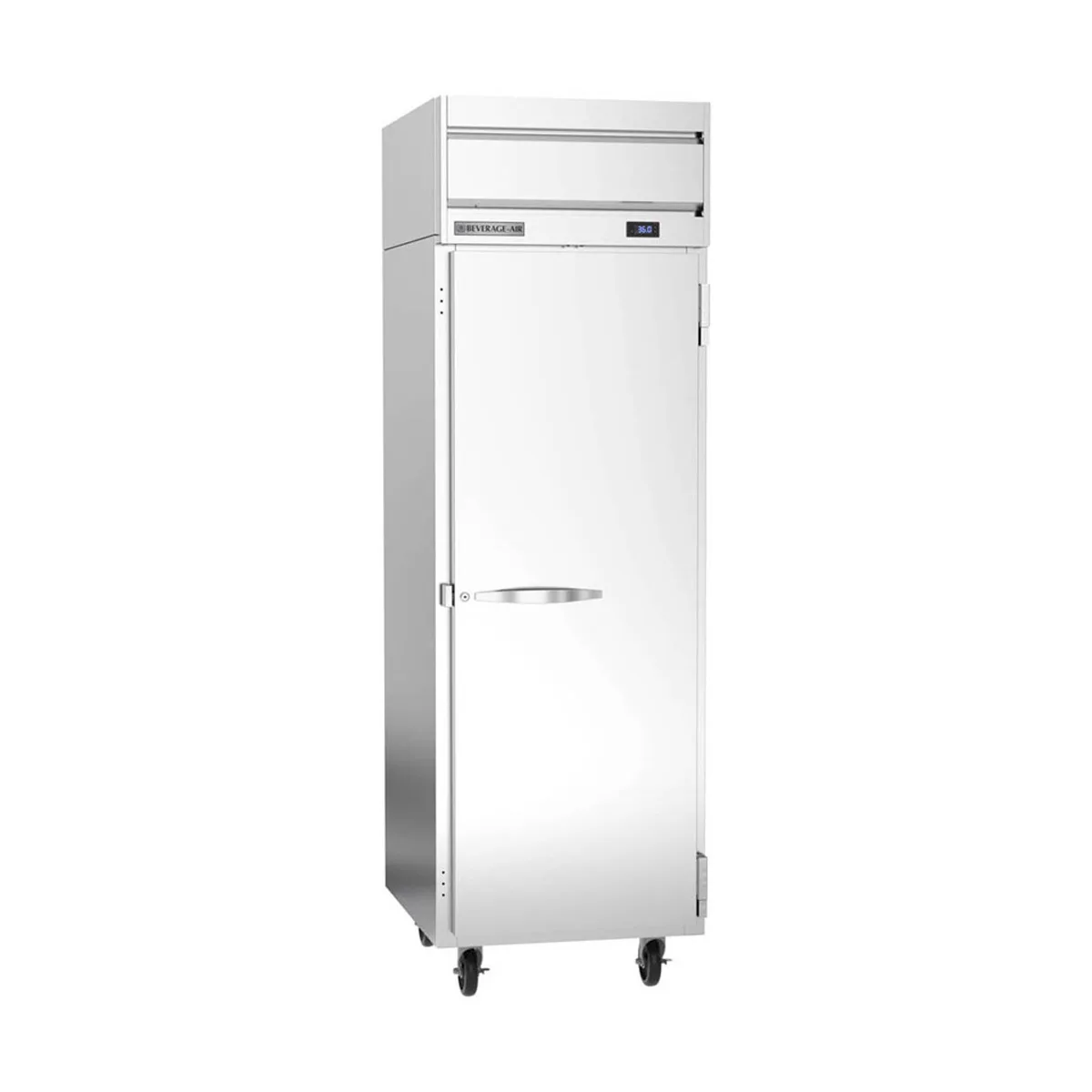 Beverage Air HRPS1HC-1S 26" 1-Section Reach-In Refrigerator w/ Solid Full Doors, Top Mounted, 1/4 hp, 21 cu. ft.