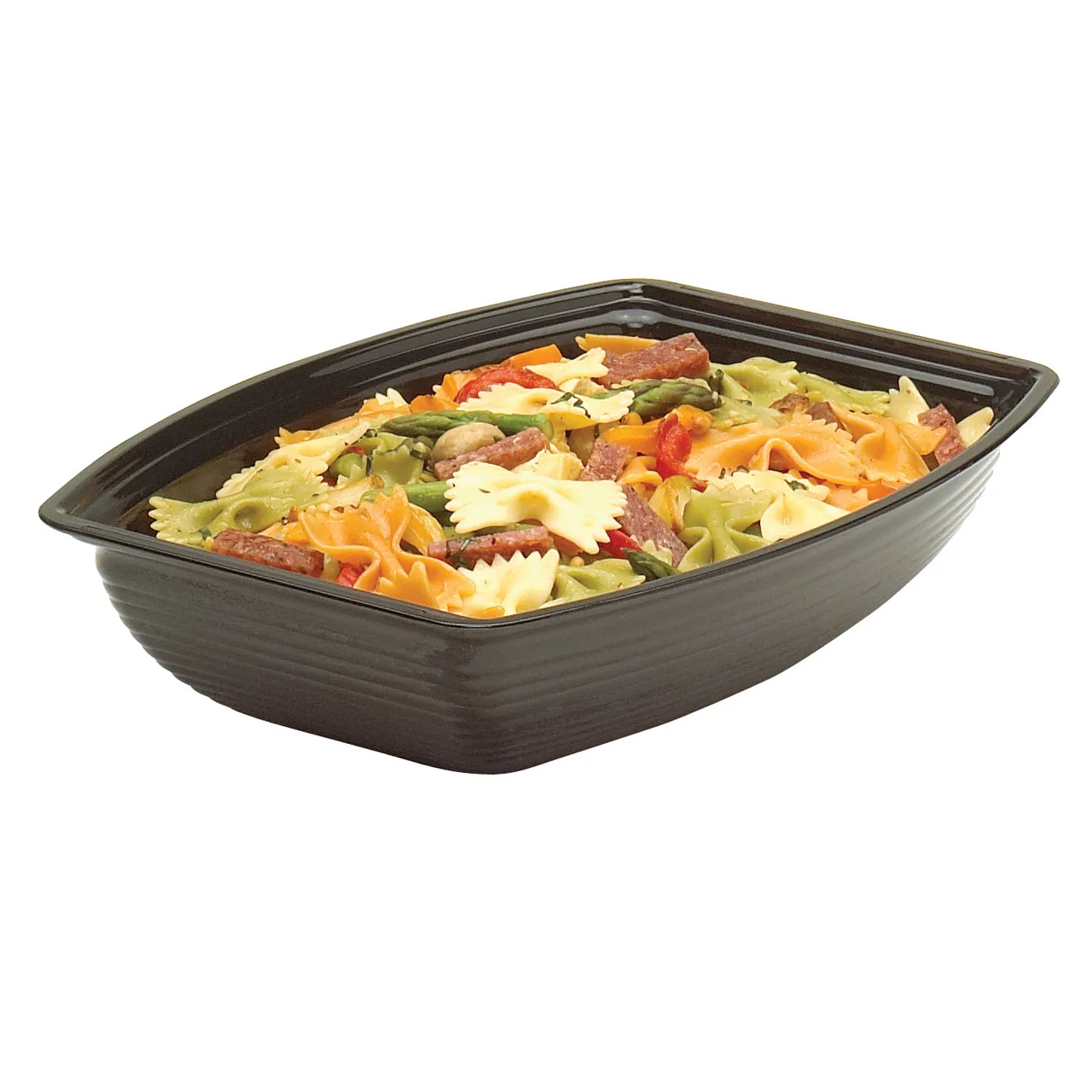 Cambro RSB1014CW110 5 Qt Rectangular Polycarbonate Bowl, 10.75" x 14.56" Black, NSF Certified