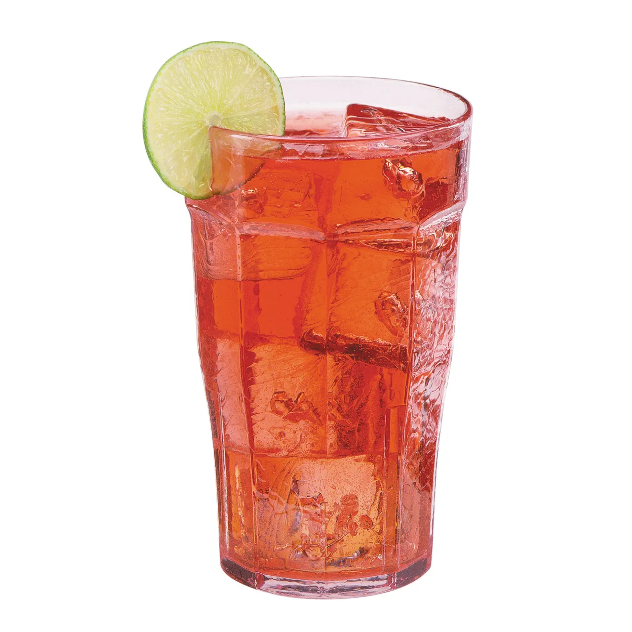 Cambro LT14152 - 14 oz Clear SAN Tumbler, Hammered Textured Finish, Impact‑Resistant, Made in USA