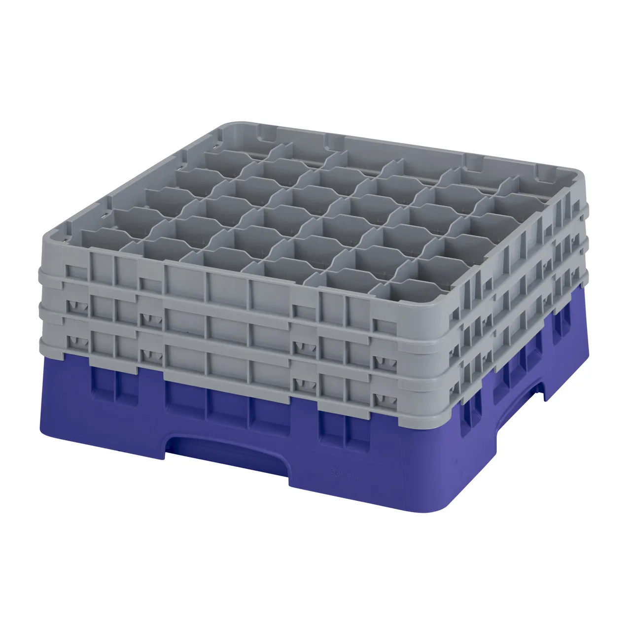 Cambro 36S738186 Camrack Glass Rack, Navy Blue, Full Size, 19-3/4 x 19-3/4, 36 Compartments