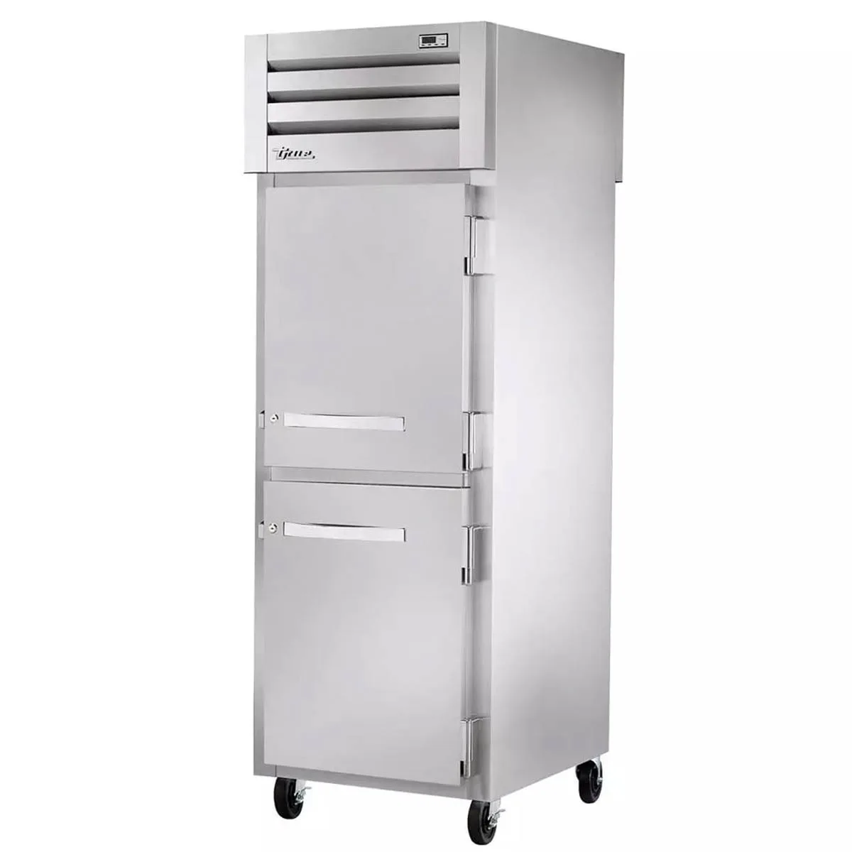 True STG1H-2HS "Full Height" 1-Section, 2-Half Doors, Solid Door, Heated Holding Cabinet, 1.5kW, 208-230V