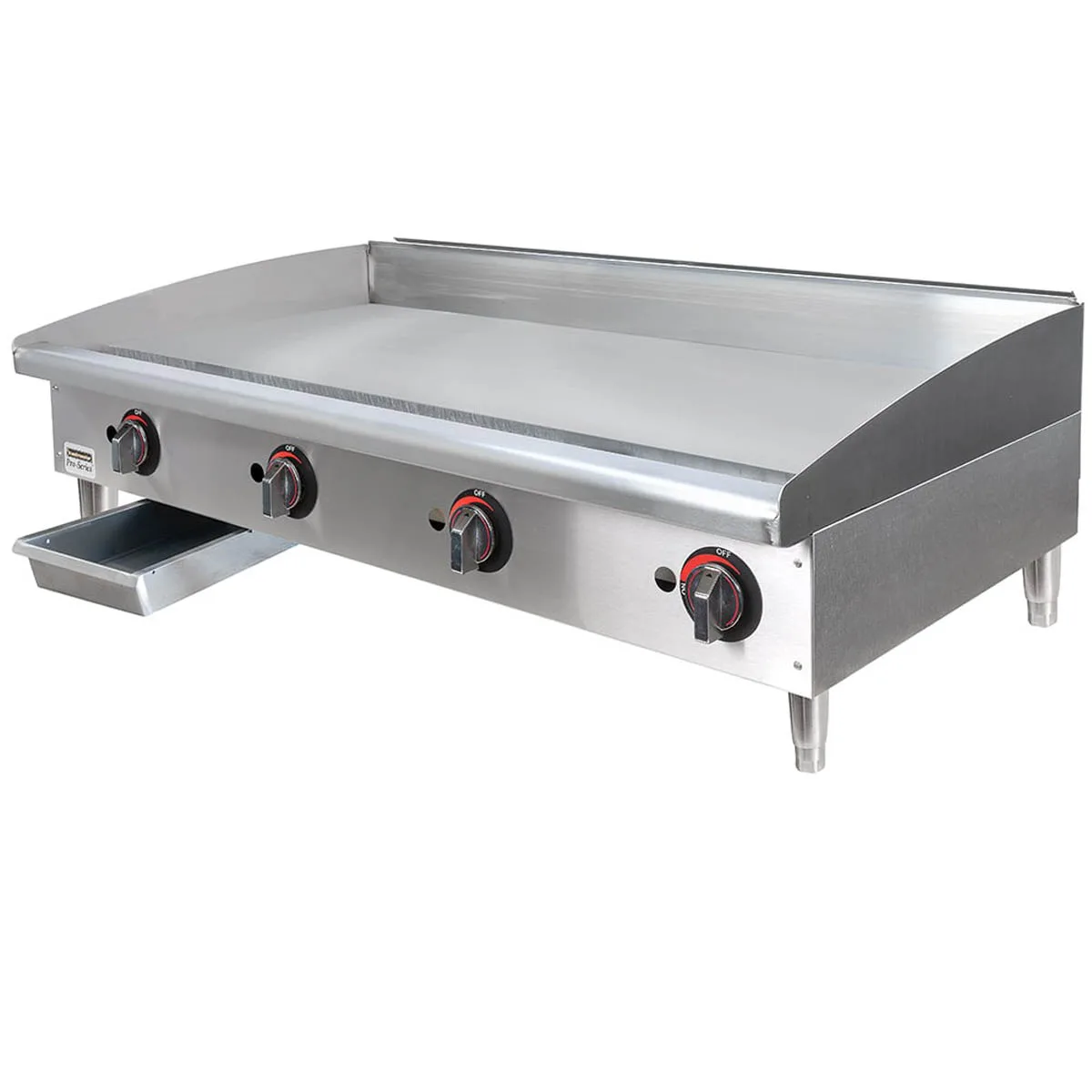 Toastmaster TMGM48 48" Countertop Manual Gas Griddle, 3/4" Steel Plate, 80.000 BTU