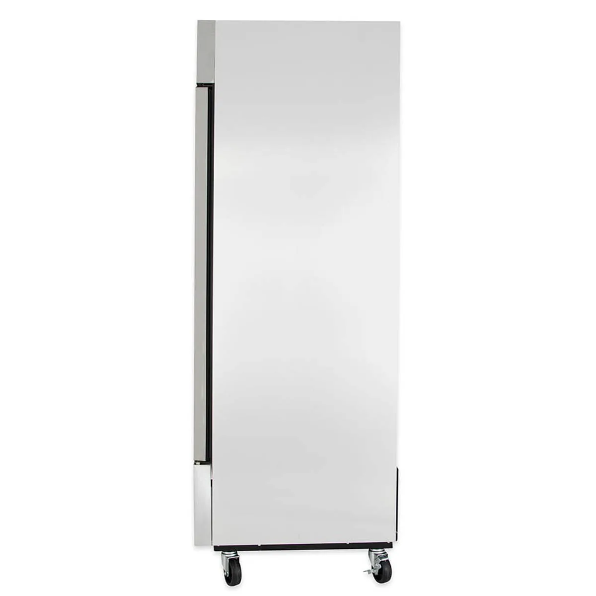 True T-49G-HC~FGD01 54" 2-Section Reach-In Refrigerator w/ 2 Glass Doors, Bottom Mount, Stainless Steel Front-Aluminum Sides