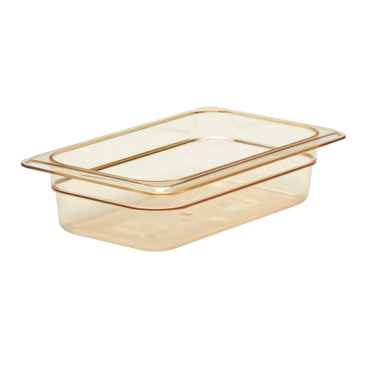 Cambro 42HP150 H‑Pan 1/4‑Size Food Pan, 2‑1/2″ Deep Amber, -40°F to 375°F NSF