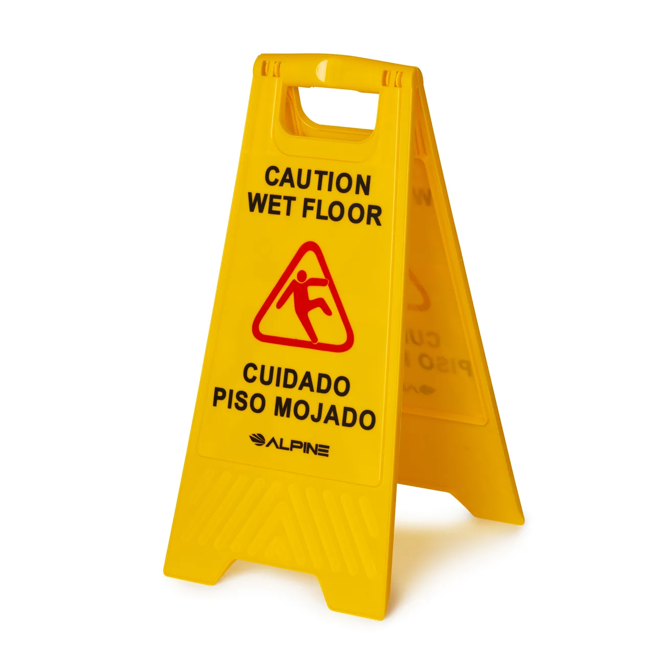Alpine Industries ALP499 Wet Floor Sign, "Caution Wet Floor"