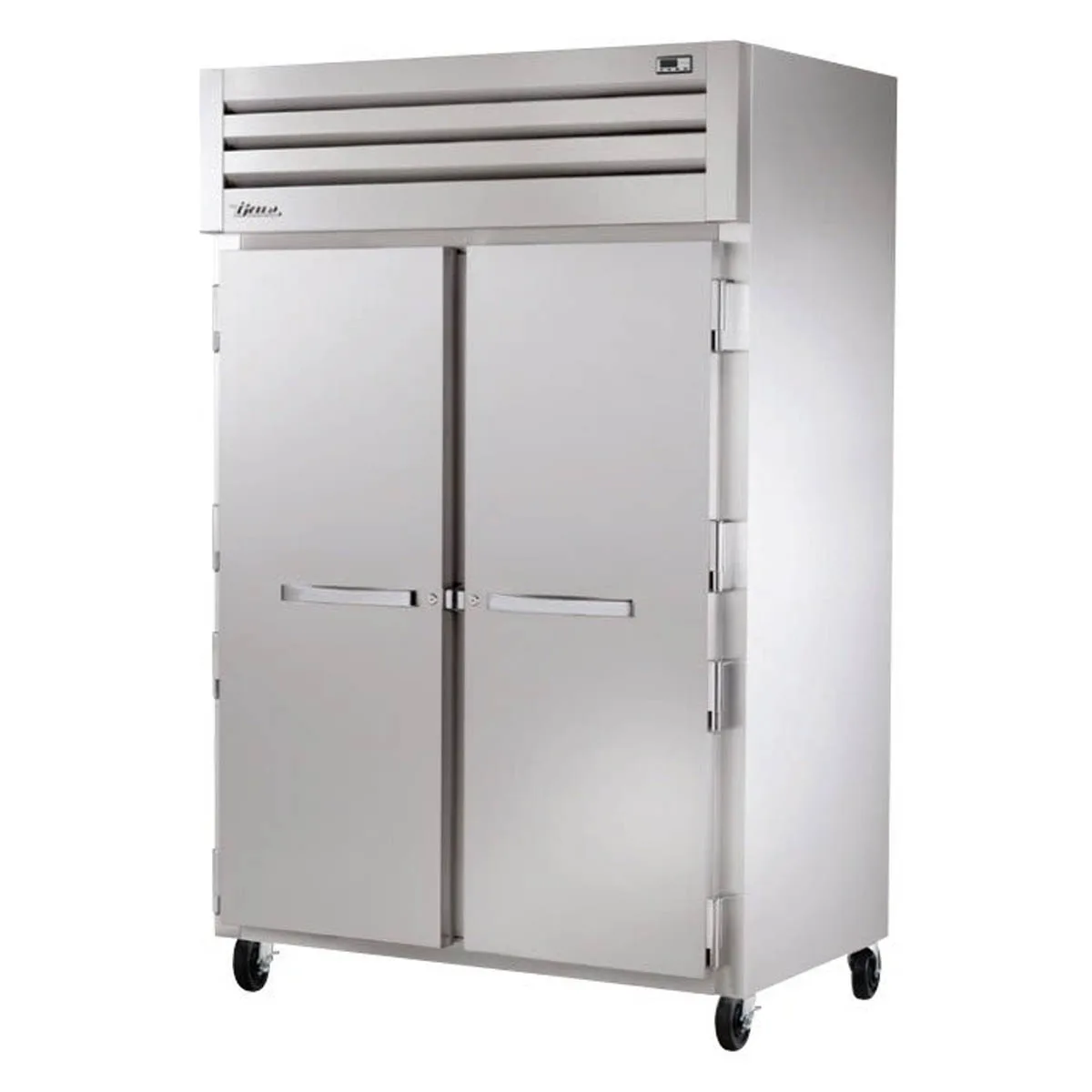 True STA2H-2S 2-Section 2-Door Solid Heated Holding Cabinet, Stainless Steel, 6 Shelves, 3kW 208-230V
