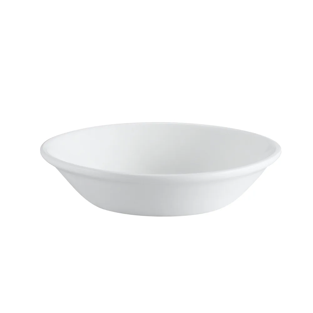 CACChina EVT-44 Fruit Bowl, 4-1/2" Dia., 4-1/2 oz, Bone White Porcelain, Glazed Foot - Dozen