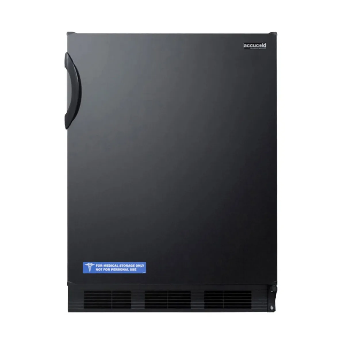 Summit FF6BK7 24" Freestanding Undercounter Refrigerator in Black, w/ Door Storage, 5.5 cu. ft.