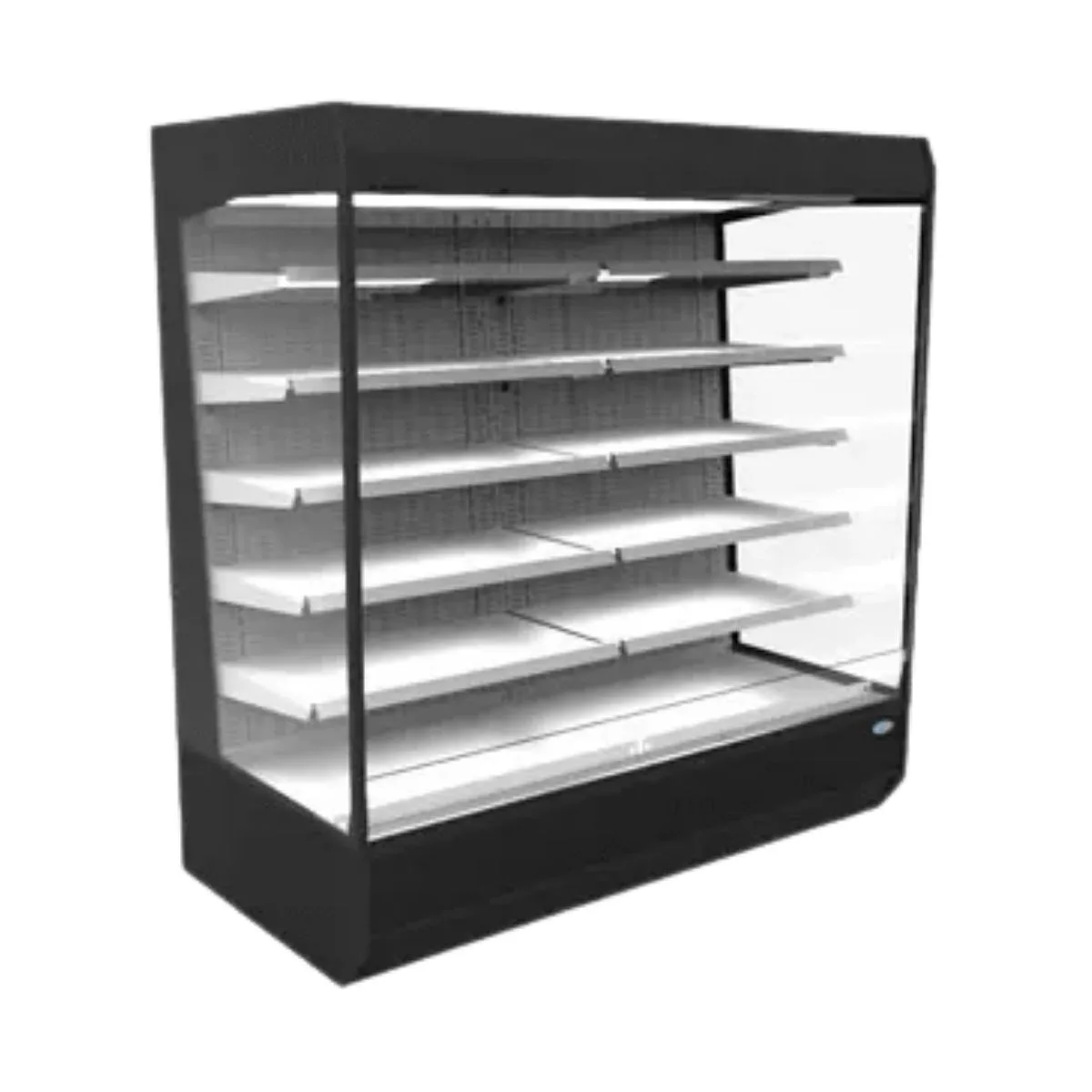 Federal Industries LMD4878R 49" Vertical Open Air Merchandiser in Black, Remote Condenser, 5 Shelves