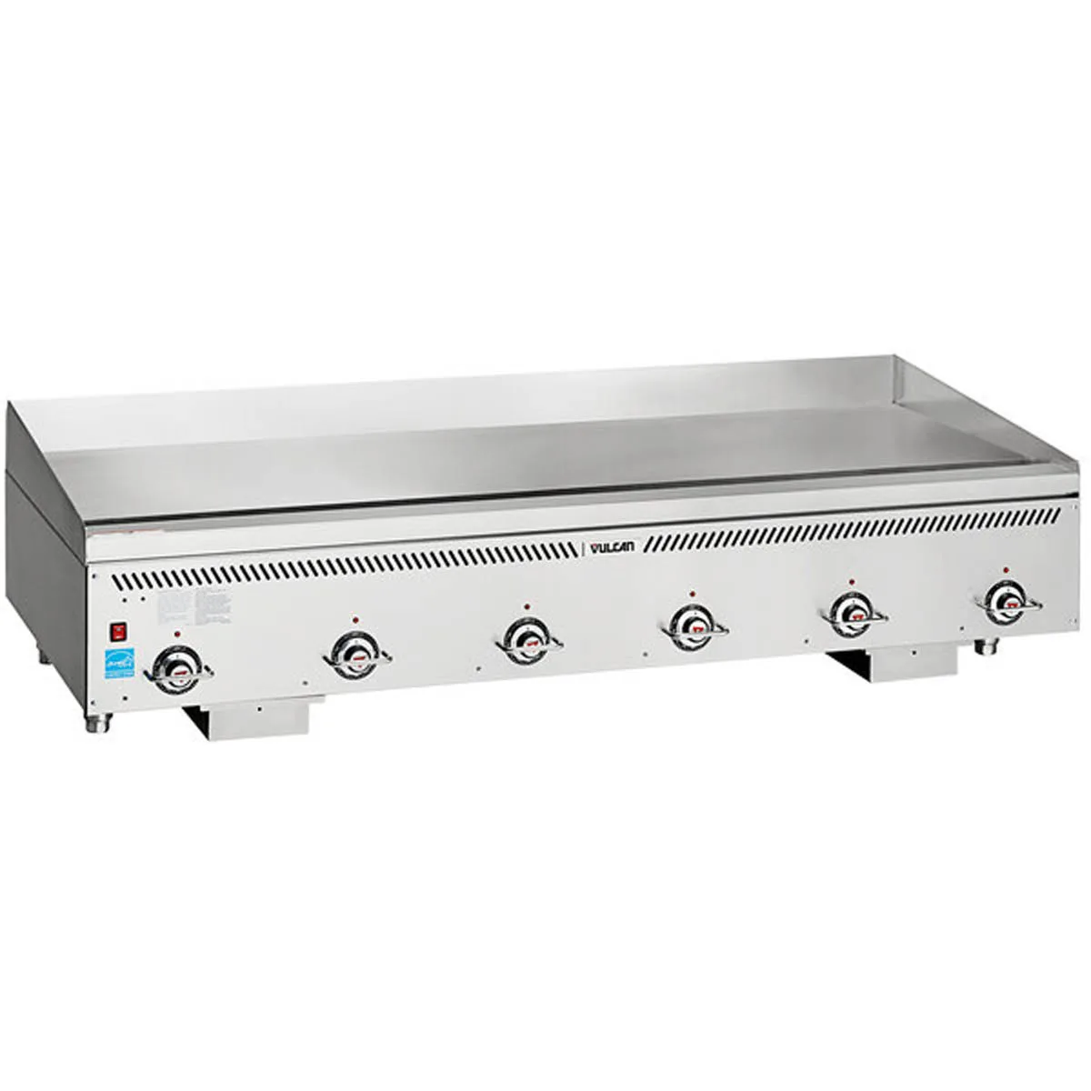 Vulcan VCCG72-IR 72" Countertop Gas Griddle, Infrared Burners, 1" Chrome Plate, 144.000 BTU