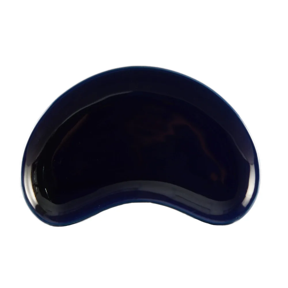 CACChina CRS-8-BLU Blue Ceramic Crescent Plate, 8-3/4" L x 5" W x 3/4" H, Dishwasher Safe - Dozen