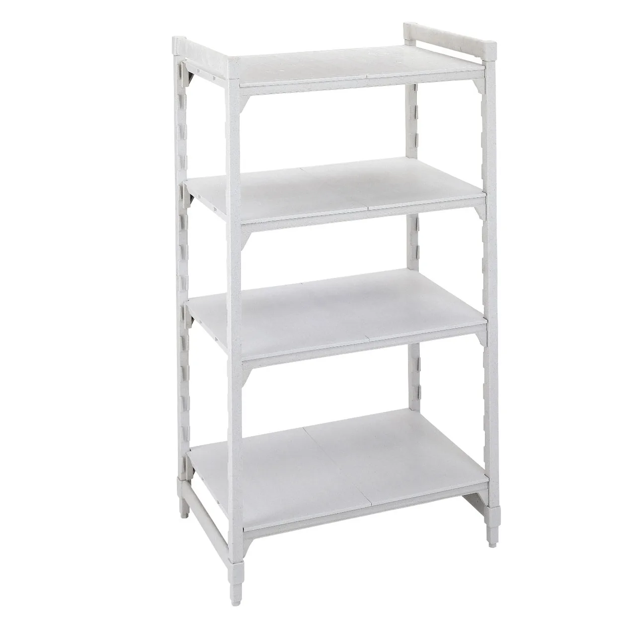 Cambro CPU243072S4480 Camshelving® Premium Solid 4-Shelf Starter Shelving Unit - 24" x 30" x 72"
