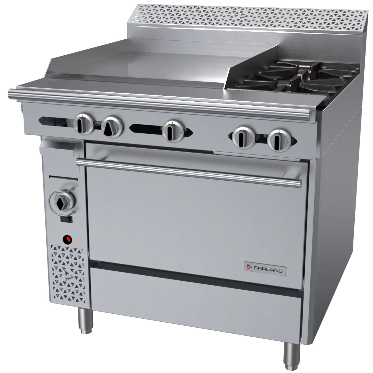Garland US Range C36-2-1C Garland Cuisine Series Heavy Duty Range, Gas, 36"