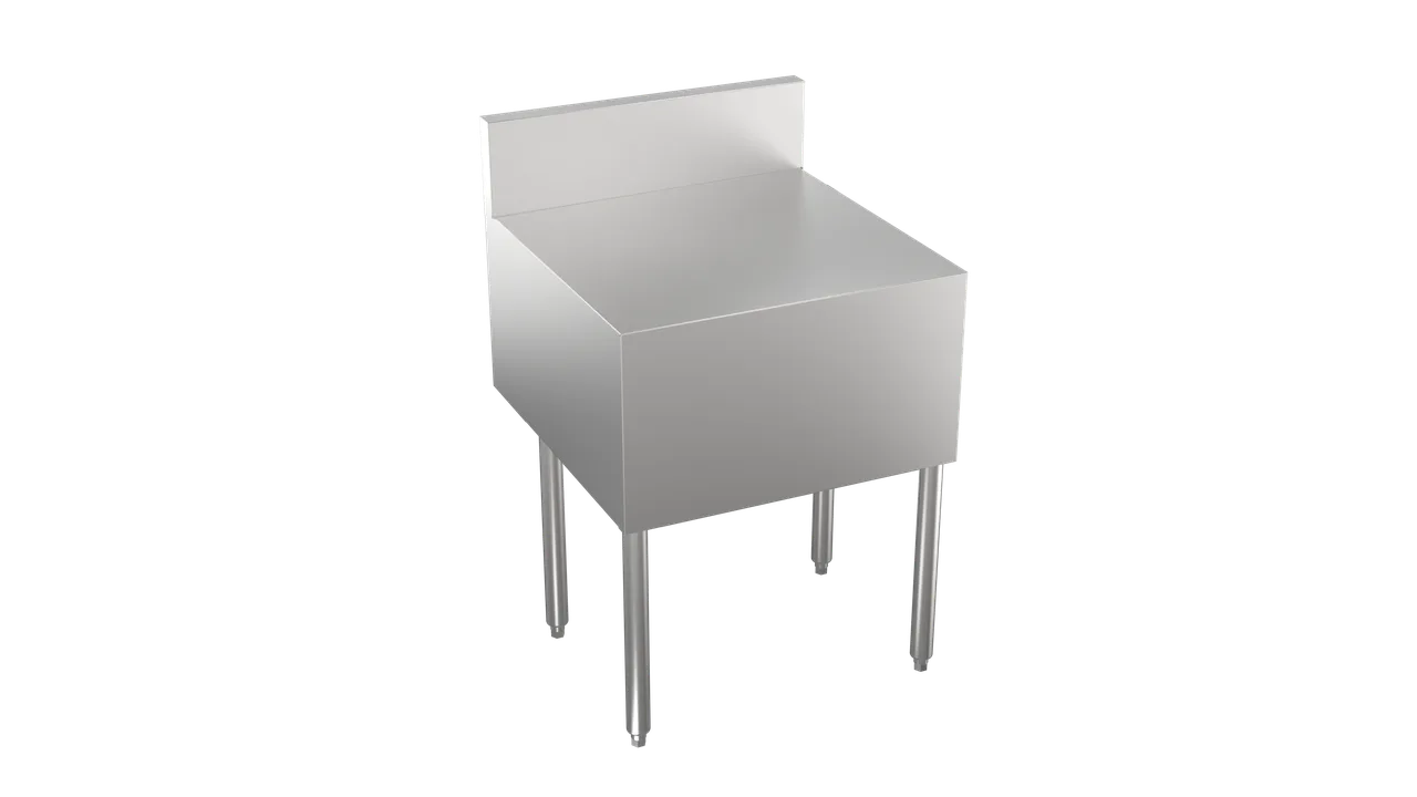 Krowne KRS-RS24 Stadium Series Beer Station Register Stand, 24"W x 29"D, Stainless Steel, 30" Working Height