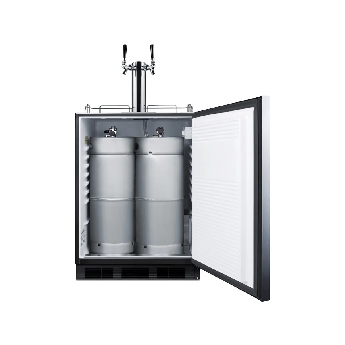 Summit SBC58BLBIADA 24" 1 Tower Draft Beer Cooler Dispenser, 5.5 cu. ft.