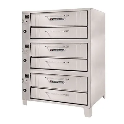 Bakers Pride 253 48" Triple Deck Gas Pizza Oven