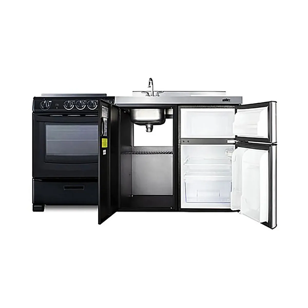 Summit ACK63ELSTB All-In-One Combination Kitchenette