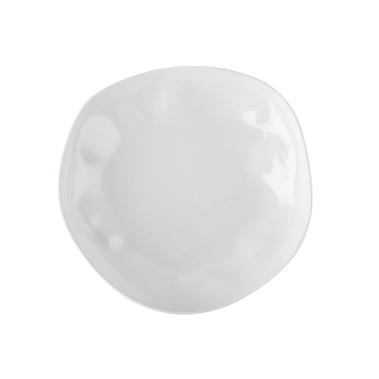 CACChina KCU-B12 Cancun Salad Bowl, 12" Porcelain, 64 Oz 2 Qt, 11-22/25"L x 12"W x 2"H, - Dozen