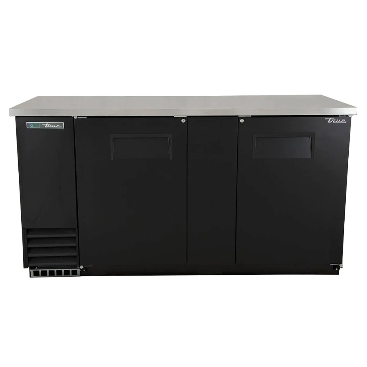 True TBB-3-HC 69" Two Solid Swing Door Back Bar Cooler with Hydrocarbon Refrigerant