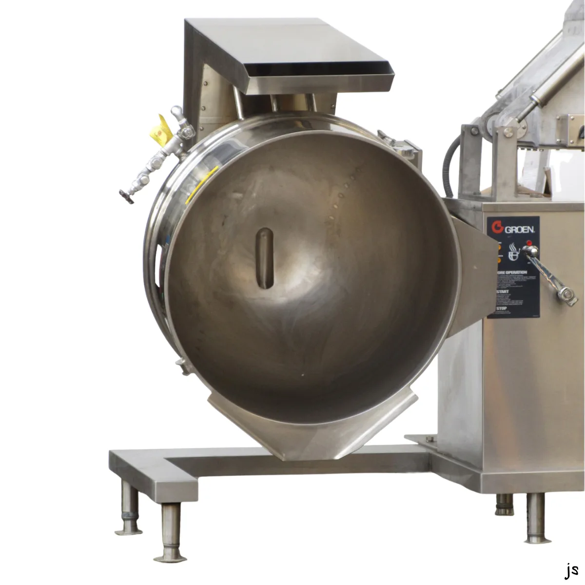 Groen DHT-60A,INA/2 60 Gallon Floor Tilting 2/3 Steam Jacketed Gas Kettle Mixer, 150.000 BTU