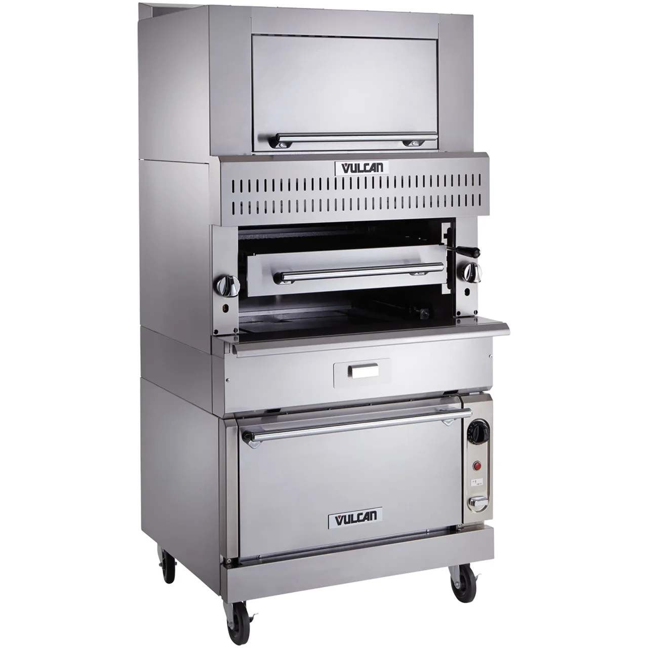 Vulcan VIR1SF V Series Deck-Broiler, Heavy Duty Range Match, Gas