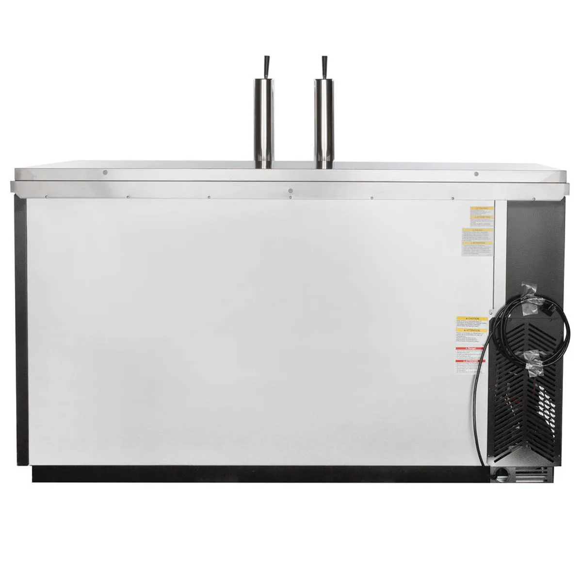 Beverage Air DD68HC-1-C-B 69" Draft Beer Cooler w/ 3 Kegs, 25.93 cu. ft., 2 Single-Tap Towers