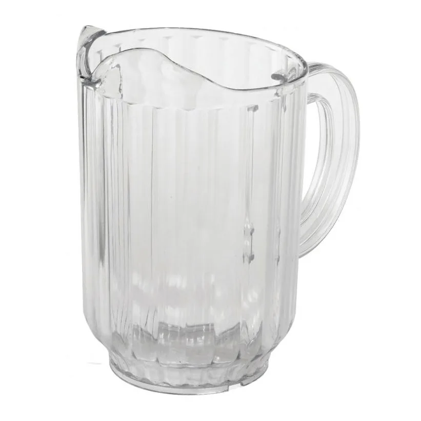 Omcan USA 80085 - 60oz Clear Polycarbonate Water Pitcher, NSF, Handle, 32-63oz
