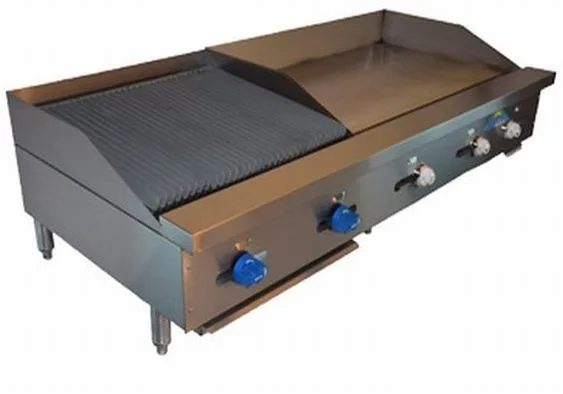 Comstock-Castle FHP60-36-2RB 60" Countertop Gas Griddle/Charbroiler Combination, 115.000 BTU
