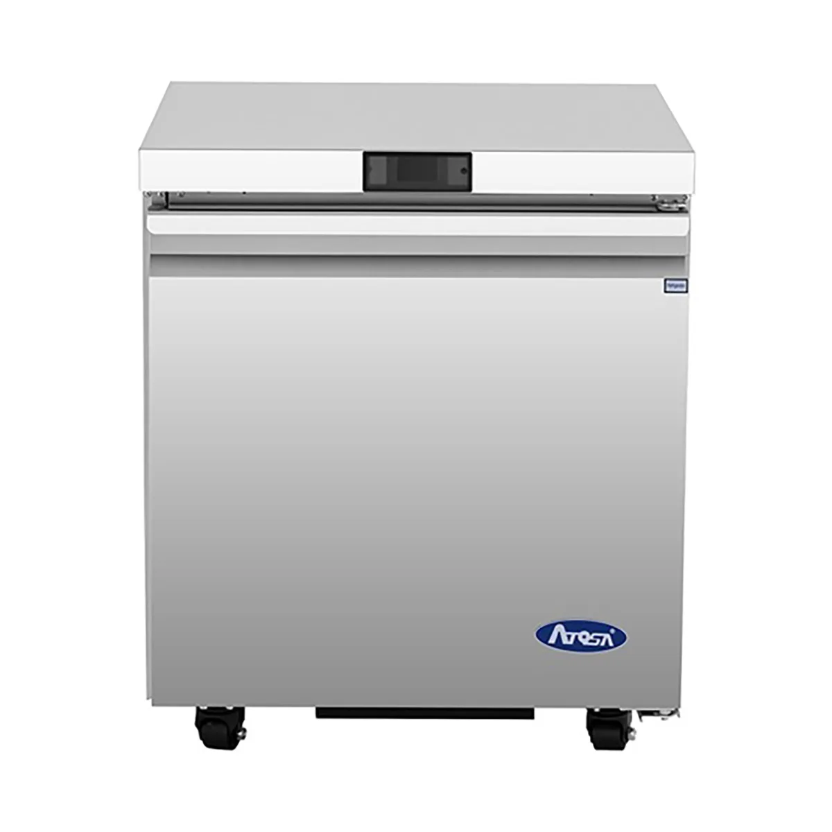 Atosa USA AUR27SD 27" One Solid Door Undercounter Refrigerator, Stainless Steel, 6.4 cu. ft.