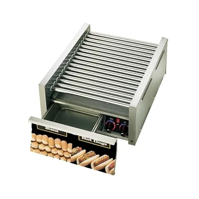 Star 45STBD Grill-Max® Hot Dog Grill, Roller-Type with Integrated Bun Drawer