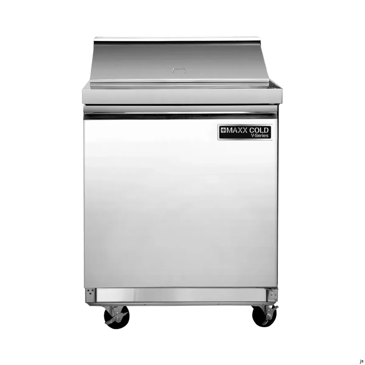Maxx Cold MVR29MHC 29" One Door Mega Top Sandwich Prep Table, 12 Pan Capacity