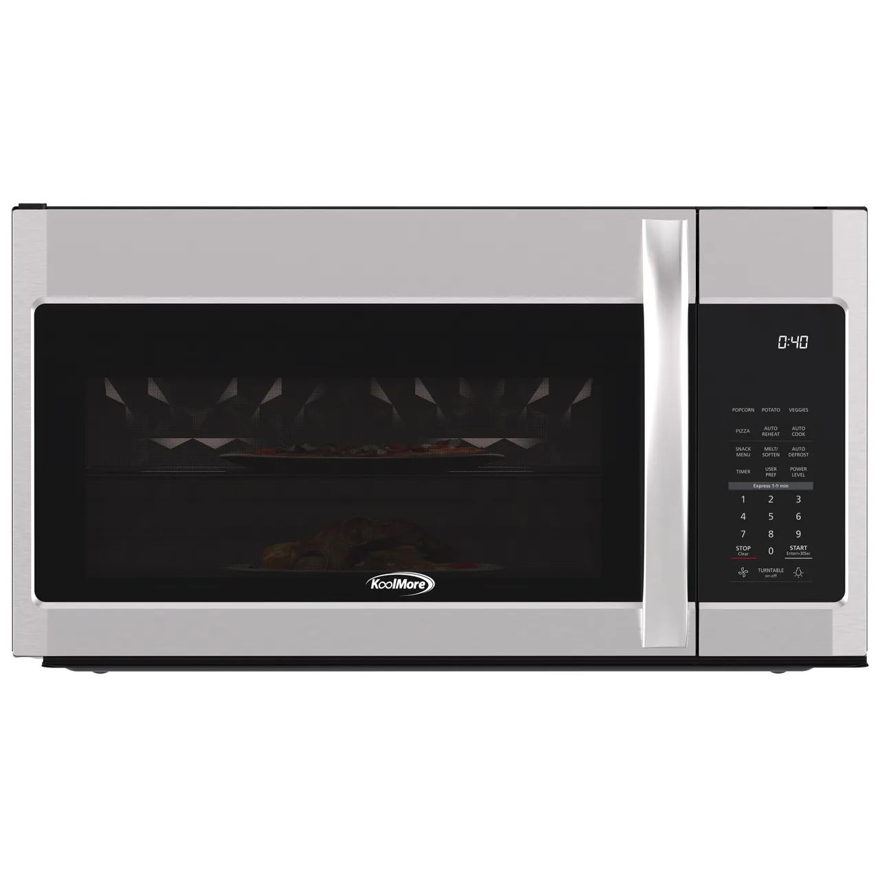 Koolmore KM-MOT-2SS 1500 Watts Commercial Microwave Oven, 1.9 cu. ft.