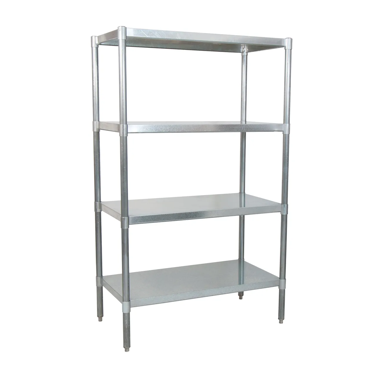 BK Resources SSU6-4324 4 Shelf Stainless Steel Dry Storage Shelving Unit - 43" x 24" x 72"