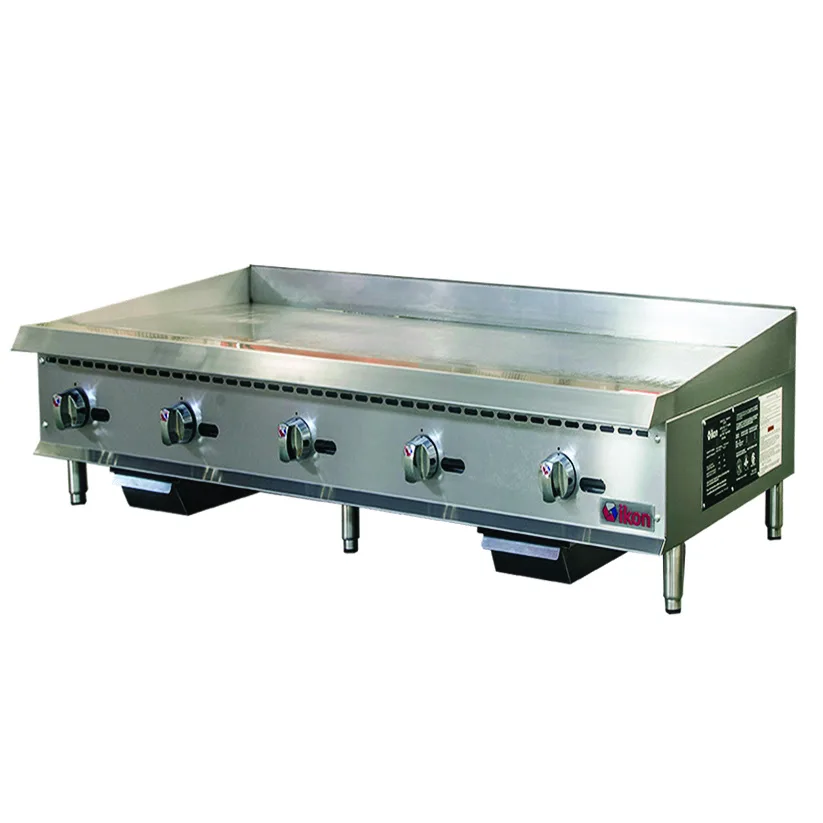 IKON ITG-60 60" Countertop Gas Griddle, Thermostatic Controls, 1" Steel Plate, 150.000 BTU