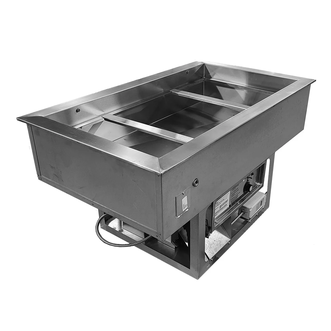 BK Resources E-DT-3 Dual Temperature Drop-In Hot/Cold Food Well, (3) Well
